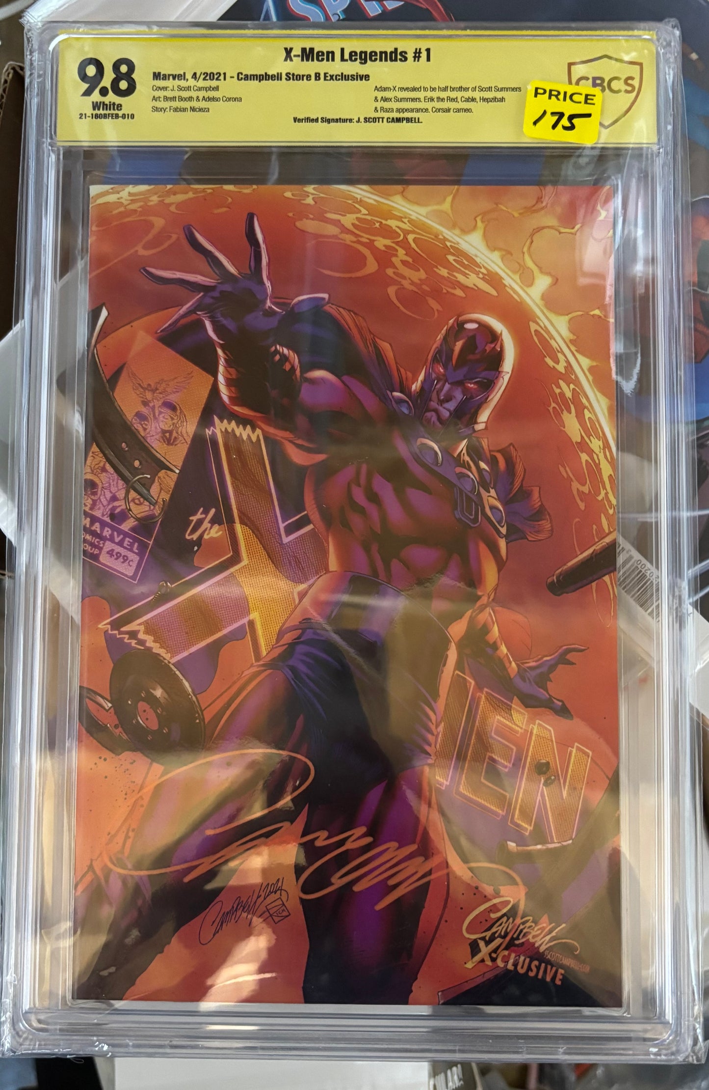 X-men Legends 9.8 Signed - Campbell Store B Exclusive