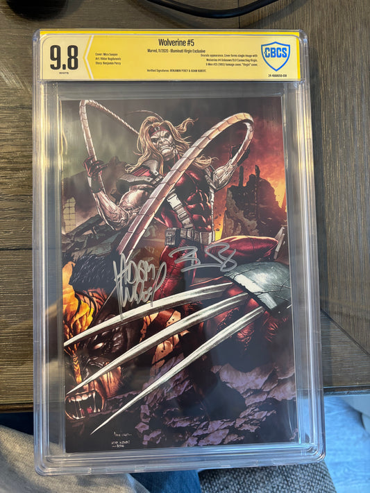 Wolverine #5 9.8 Double Signed - Virgin Exclusive